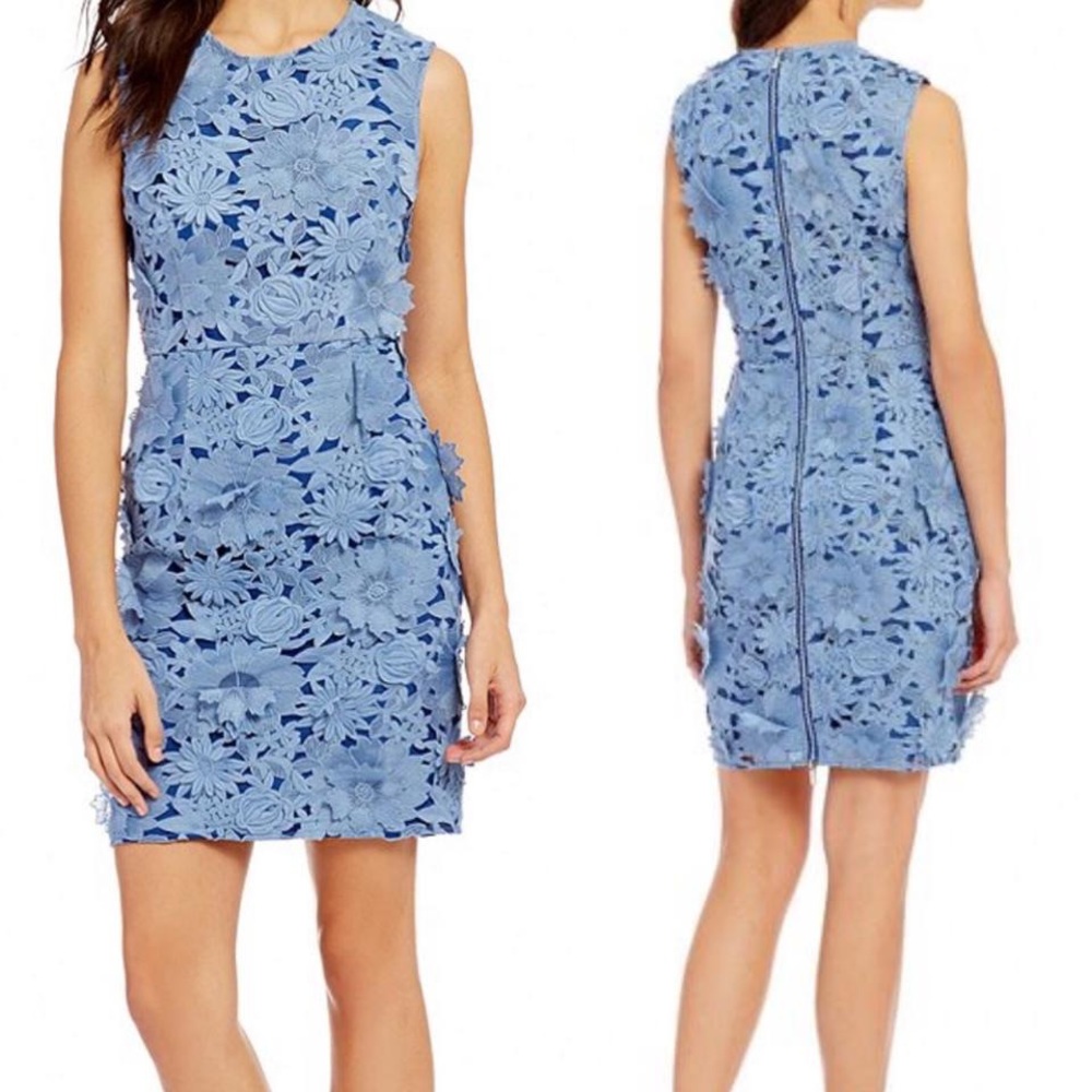 French Connection Manzoni 3D floral lace dress